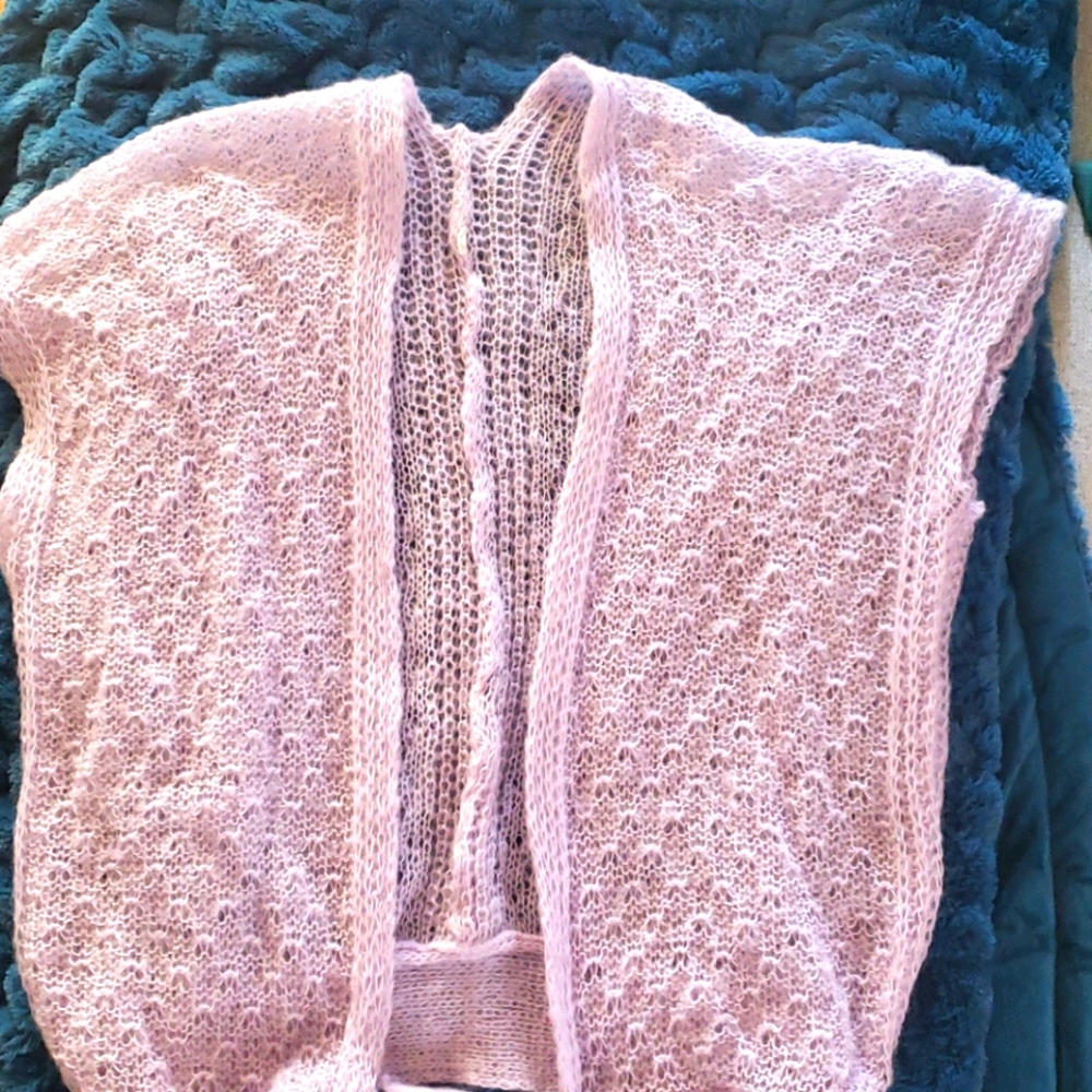 Vintage Dusty lavender wispy Sweater Vest